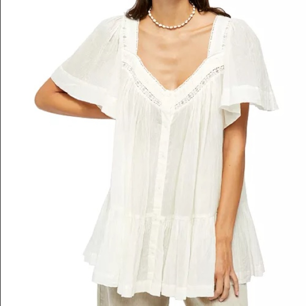 NWT Free People Hearts Desire Tunic Top Size Med